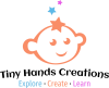 Tiny Hands Creations Logo – Kreative Spielgruppe und Kinderbetreuung für Kleinkinder in Zürich