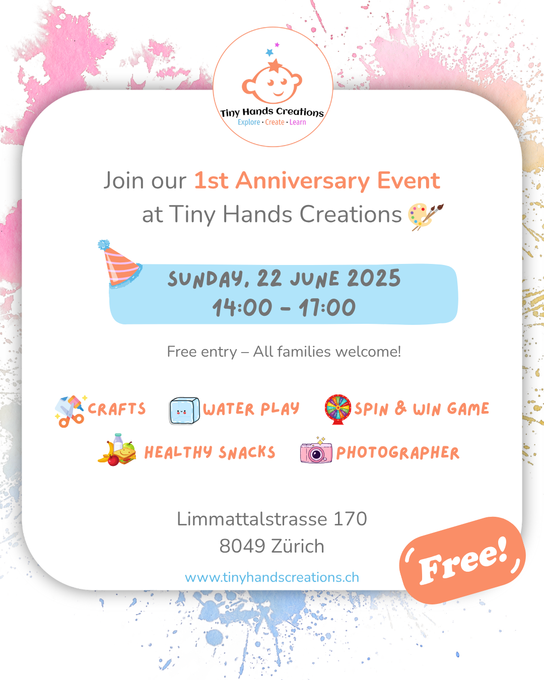 Home DE Tiny Hands Creations 1st Anniversary Event